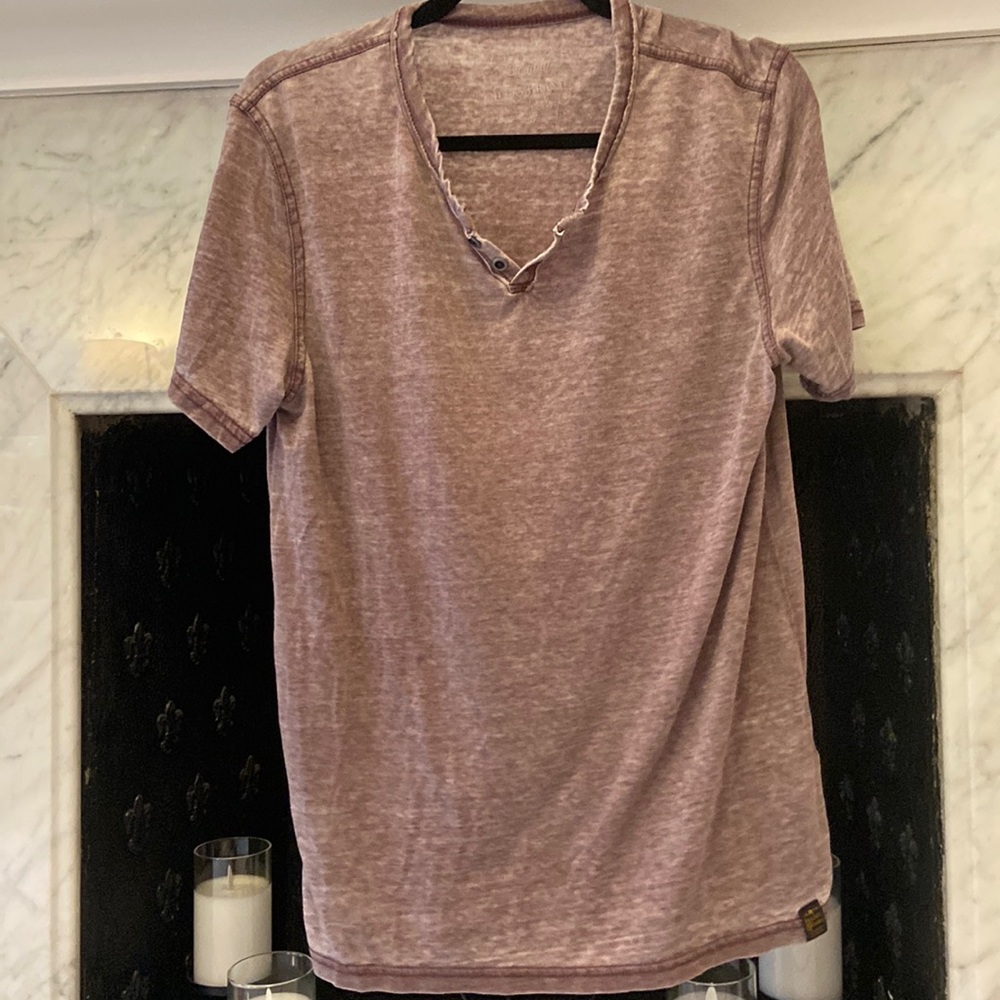 Men’s Lucky Brand jersey purple/grey t shirt. Size small